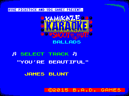 James Blunt! (we all remember that weapon in Frogger)